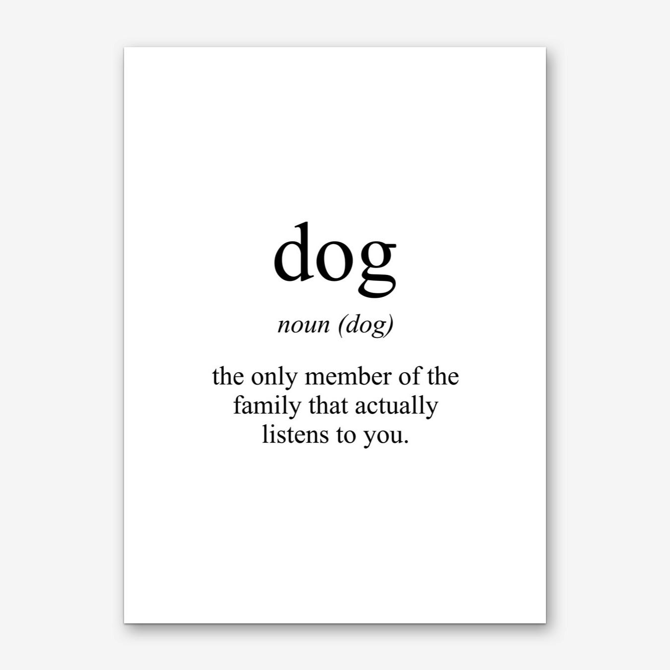 Dog Meaning Print Art Print Free Shipping Fy Dog Meaning Prin